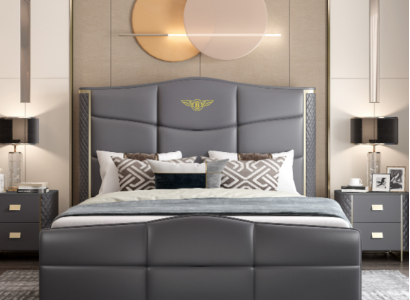 Doppel Design Bett Modernes Hotel Luxus Schlaf Zimmer Möbel Bettrahmen